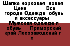 Шапка норковая, новая › Цена ­ 5 000 - Все города Одежда, обувь и аксессуары » Мужская одежда и обувь   . Приморский край,Лесозаводский г. о. 